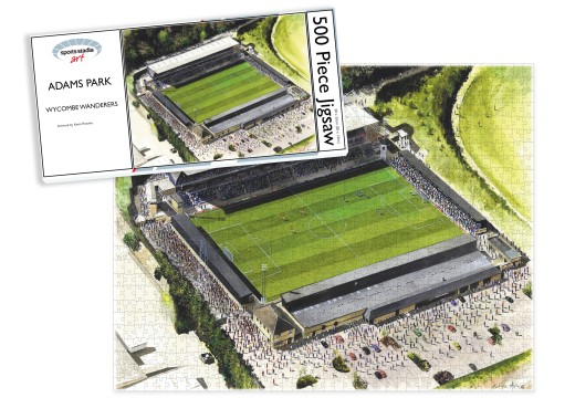 Adams Park Stadium Fine Art Jigsaw Puzzle - Wycombe Wanderers FC Adams Park Stadium Fine Art Jigsaw Puzzle - Wycombe Wanderers FC